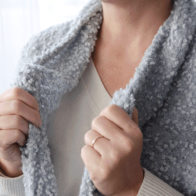 Dusty Blue Giving Shawl