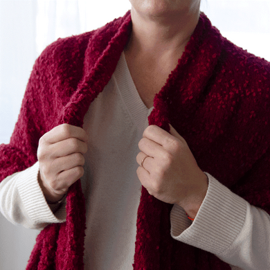 Red Giving Shawl