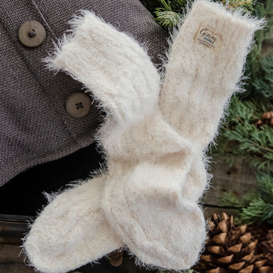 Cream Giving Socks