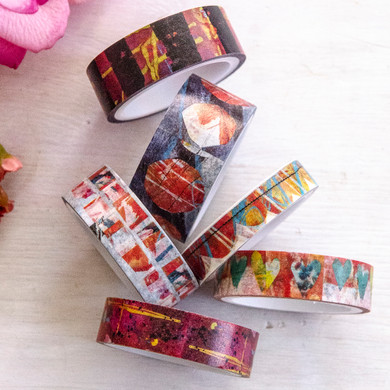 Dina Wakley Media Assorted Washi Tape — Graphic