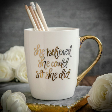 She Believed She Could So She Did Mug