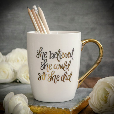 She Believed She Could So She Did Mug