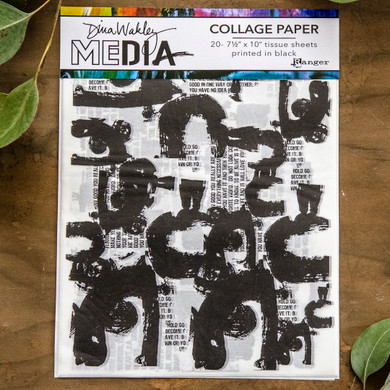 Dina Wakley MEdia Collage Paper Painted Marks