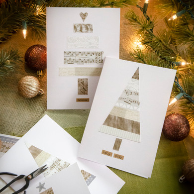 Festive, Homemade Greeting Cards in 10 Minutes or Less