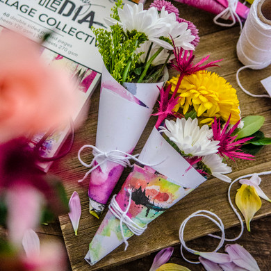 Petite Paper-Wrapped Bouquets