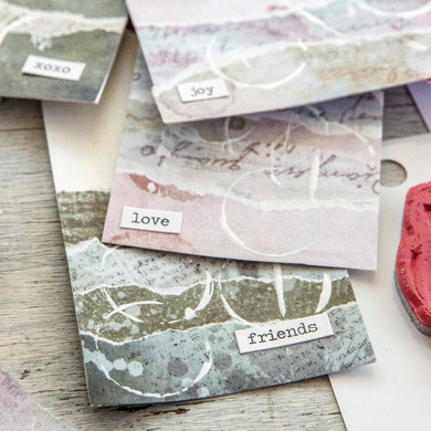 Torn Paper Tags and Cards Project