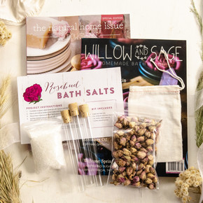 Willow and Sage Natural Rosebud Salts DIY Bundle Willow and Sage Natural Rosebud Salts DIY Bundle