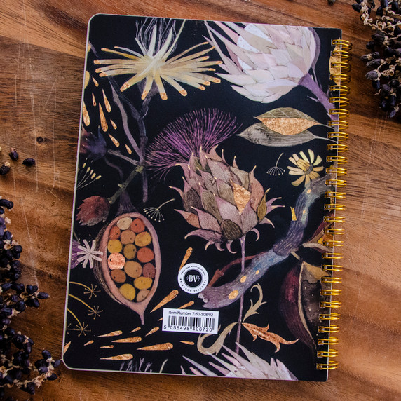 Night Flowers Spiral Notebook 