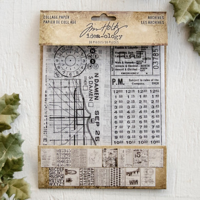 Tim Holtz Idea-ology Collage Paper Archives