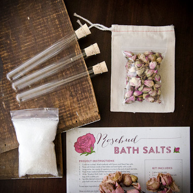Rosebud Bath Salts DIY Kit