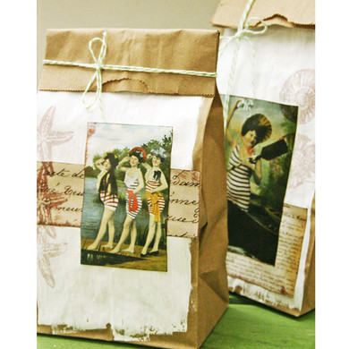 Vintage Sea Gift Bags Project