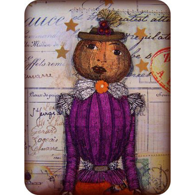 Pumpkin Woman Collage Project by Barbara Smith