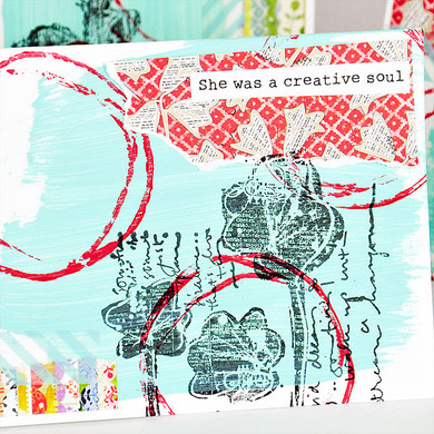 She Art Collage Cards Project