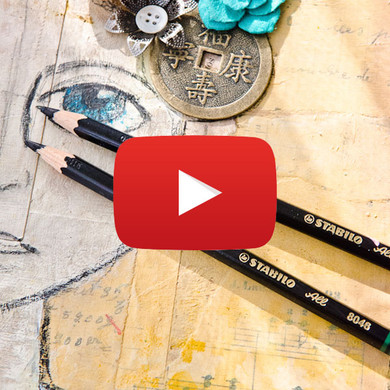 Good Thoughts Girl Mixed-Media Canvas Video