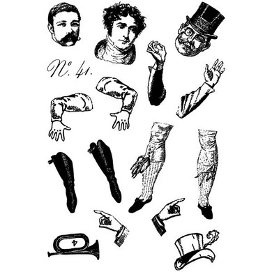 The Gentleman Collection Clearly Impressed Stamp Set by Sandra Evertson